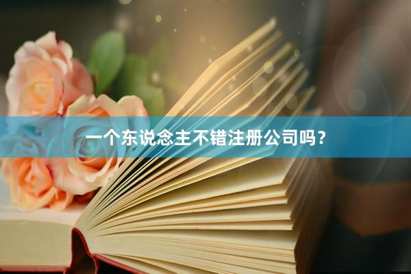 一个东说念主不错注册公司吗？